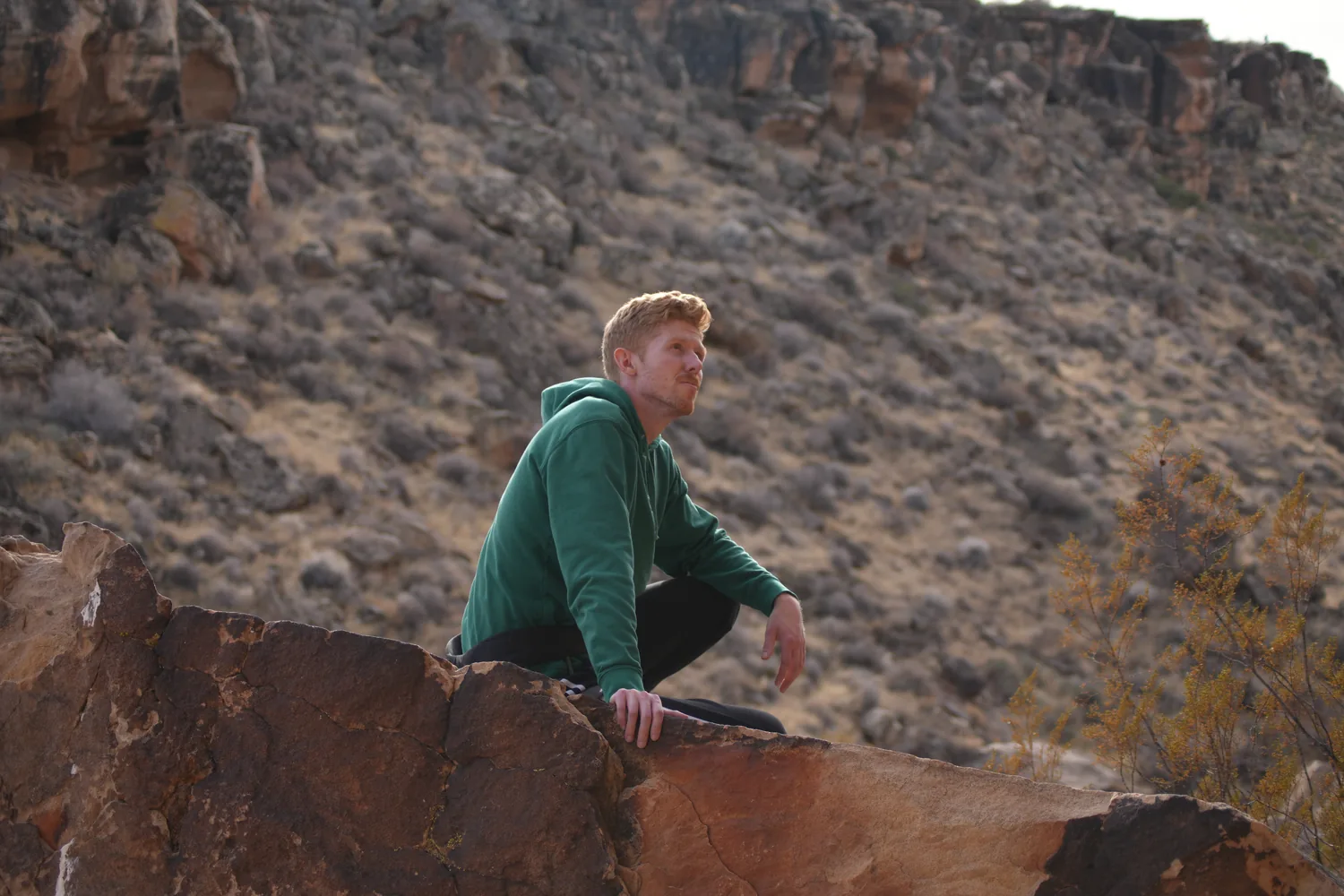 Kenny Call climbing