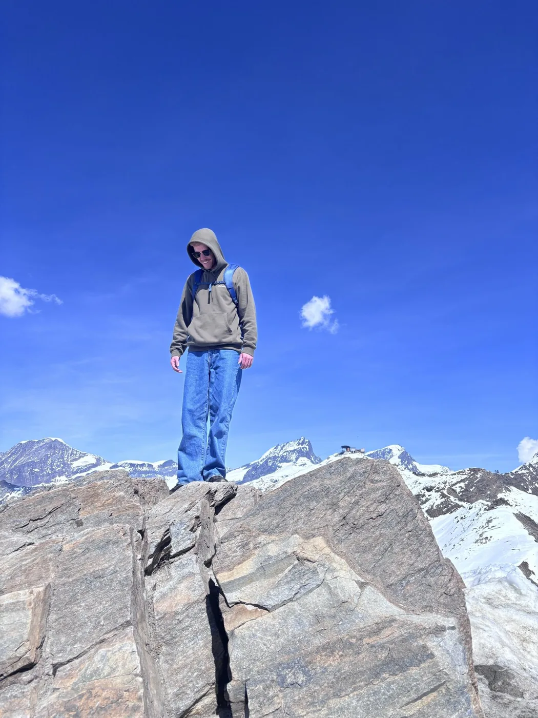 Kenny on an alpine ridgeline