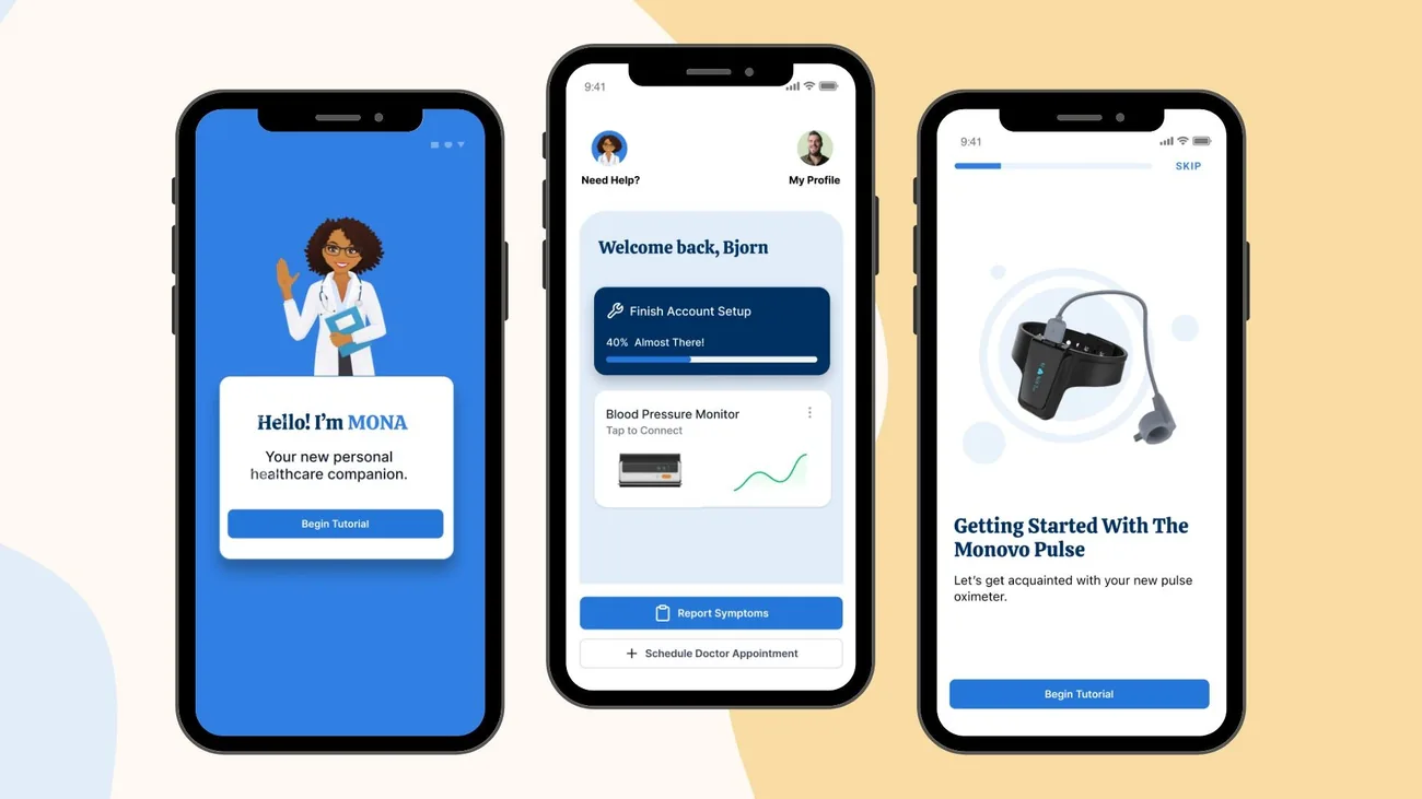 Designed app onboarding